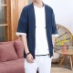 Year-round Style: Men's Cotton and Linen Tang Suits, Japanese-style Buttoned Cardigans, Taoist Robes, Loose Hanfu T-Shirts