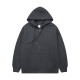 Autumn/Winter Men's Wide-Fit Loose American-Style Solid-Color Hooded Cardigan: Casual Sweatshirt Jacket