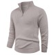 Autumn/Winter Men's Half-Zip Knitted Sweater: Lazy-Style Pullover Jacket, Loose Underwear