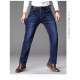Spring/Autumn New Plus-Size Men's Casual Basic Straight-Through Denim Pants