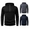 2025 Autumn/Winter New Men's Zippered Hooded Slant Pocket Sweatshirt: Men's Casual Jacket