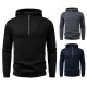 2025 Autumn/Winter New Men's Zippered Hooded Slant Pocket Sweatshirt: Men's Casual Jacket