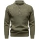 2025 Autumn/Winter New Men's British-style Stand-Up Collar Sweater: Fashionable Casual Sweater