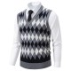 2025 Autumn and Winter New Men's Fashionable Plush Casual Vest: Loose Pullover, Youth Waistcoat