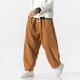 2025 Autumn/Winter New Men's Straight-Leg Skinny Pants: Harem Pants, Corduroy Oversized-style Loose Casual Pants