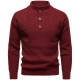 2025 Autumn/Winter New Men's British-style Stand-Up Collar Sweater: Fashionable Casual Sweater