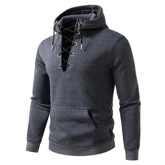 2025 European New Men's Zippered Casual Hooded Drawstring Sweatshirt: Men's Fashion Jacket