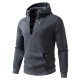 2025 European New Men's Zippered Casual Hooded Drawstring Sweatshirt: Men's Fashion Jacket