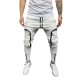 European and American Men's Slim-fit Zippered Backpack Pocket Fitness Casual Trousers