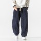 2025 Autumn/Winter New Men's Straight-Leg Skinny Pants: Harem Pants, Corduroy Oversized-style Loose Casual Pants