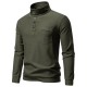 2025 New Casual Half-Placket Stand Collar Sweatshirt: Men's Stand Collar Cardigan Casual Jacket