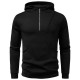 2025 Autumn/Winter New Men's Zippered Hooded Slant Pocket Sweatshirt: Men's Casual Jacket