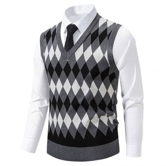 2025 Autumn and Winter New Men's Fashionable Plush Casual Vest: Loose Pullover, Youth Waistcoat
