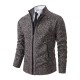Fall/Winter: Men's Stand-Up Collar Fashion Cardigan Sweater, Men's Jacket, Large Size, New Knitted Men's Sweaters