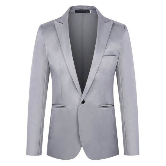 High-volume Wholesale Men's Korean Style Formal Business Suit: Slim-fitting Jacket, Casual Blazer