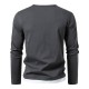 European Size 2025 Men's Colorblock Casual Fake Two-Piece Long-Sleeved T-Shirt: Loose Pullover, European and American Men's Clothing